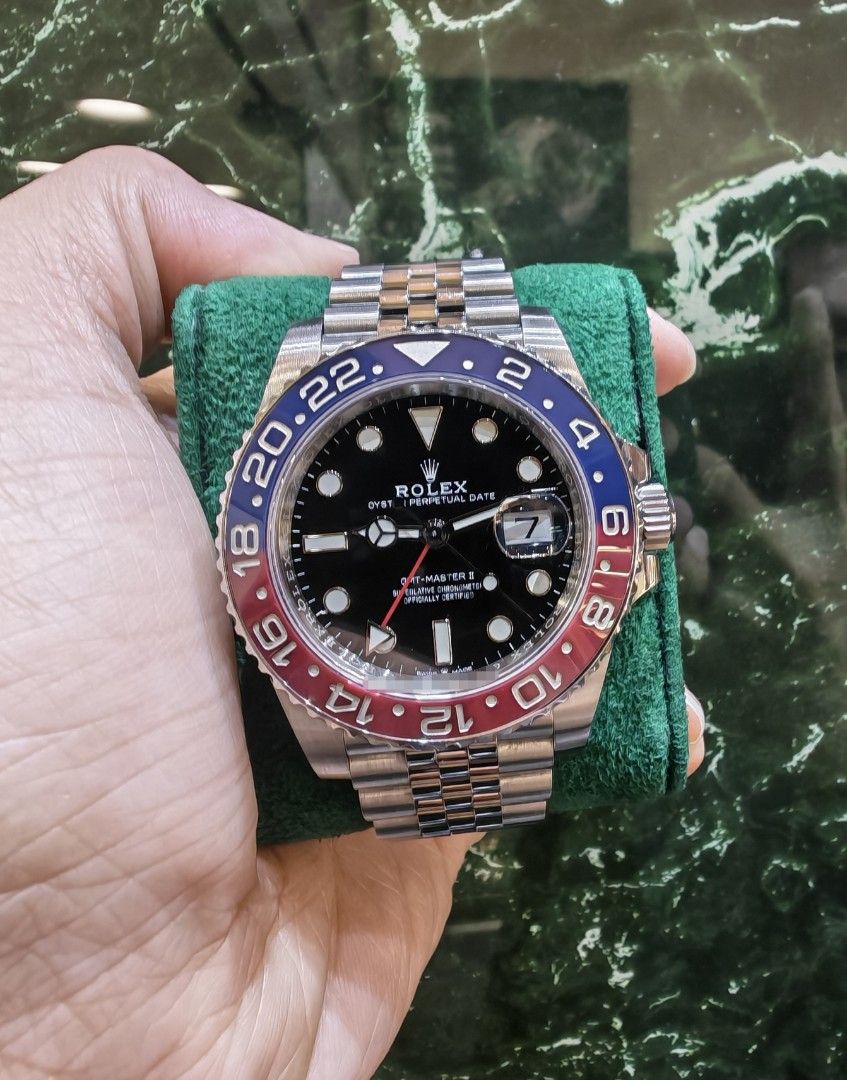 2021 Rolex GMT master 2 steel ceramic pepsi jubilee 126710blro