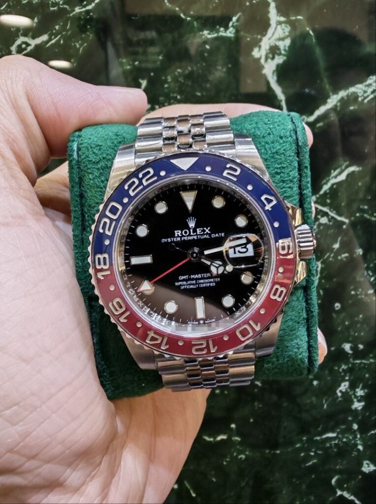 May 2021 Rolex GMT master 2 steel ceramic pepsi jubilee 126710blro S$28,300
