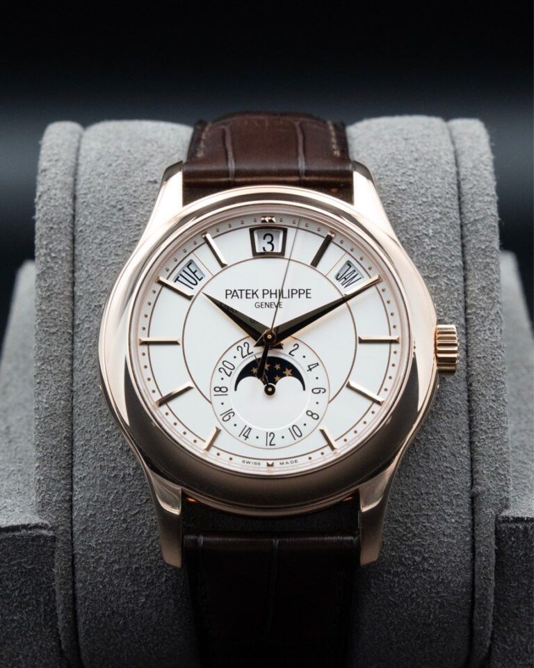 VALUE 5205r Patek Philippe Annual Calendar White Silver Dial Rose Gold Full Set 5205r-001 5205 Full Set Mint Like New