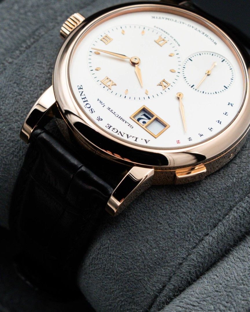 A. Lange & Sohne Lange 1 Daymatic 39.5mm Rose Gold Ref. 320.032 2014 Full Set Like New ALS