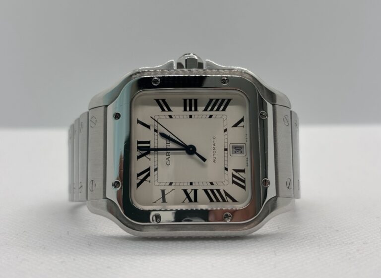 [08/2022] CARTIER SANTOS LARGE SILVER OPALINE DIAL (WSSA0018)
