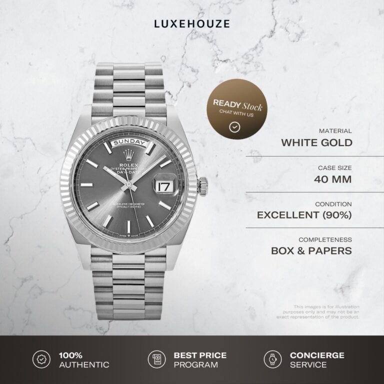 Mint Sep 2023 Rolex Day-Date 40 228239 Slate Grey Dial President