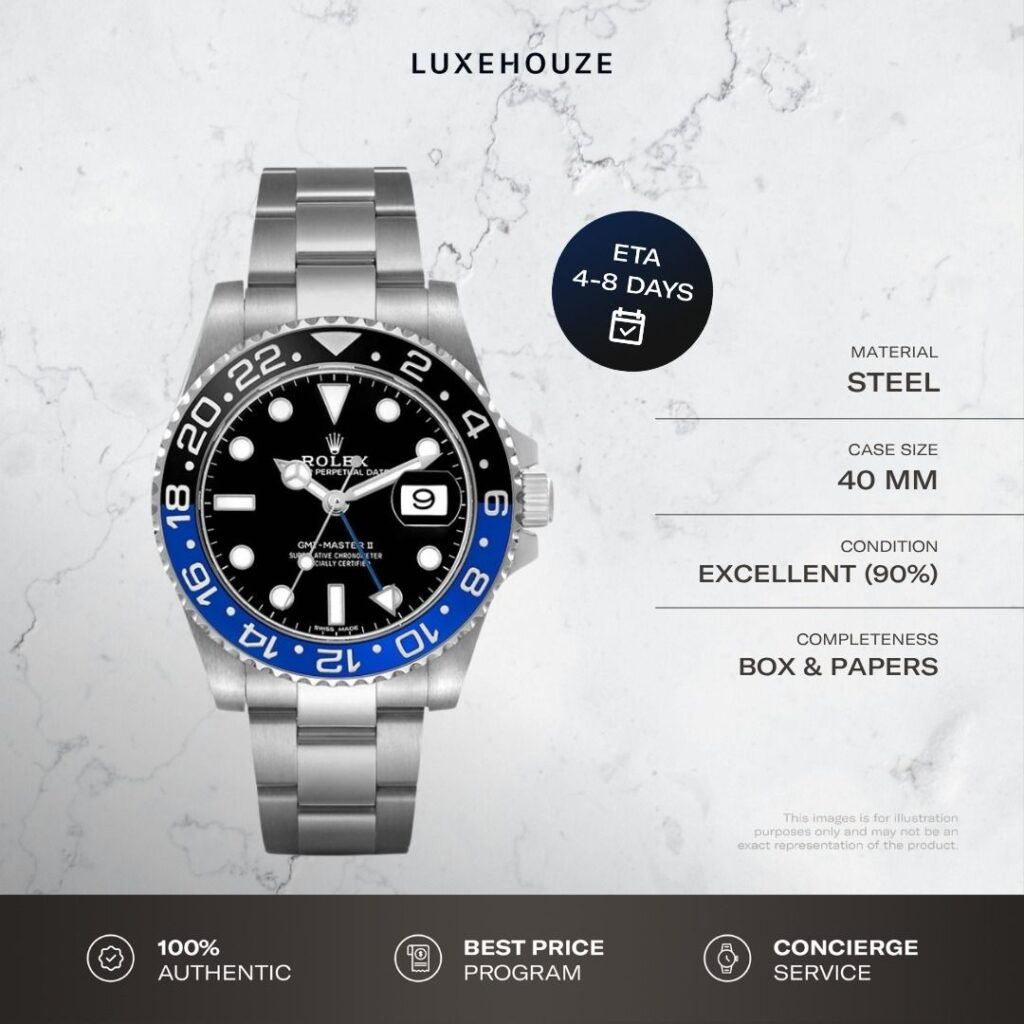 Mint Aug 2016 Rolex GMT Master II Batman 116710BLNR 116710 Black Dial Oyster