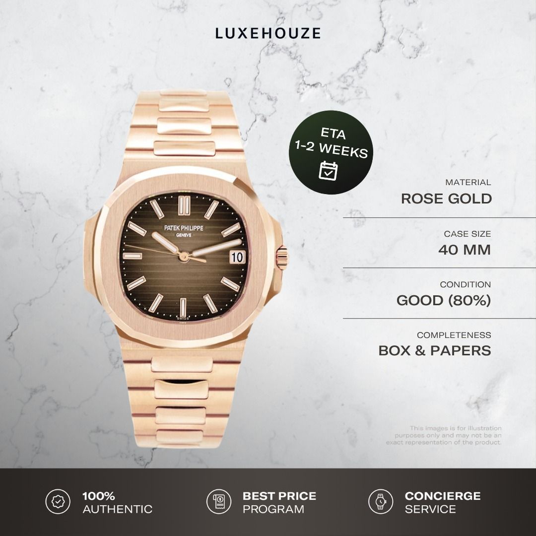 Mint 2018 Patek Philippe Nautilus 5711/1R-001 Brown