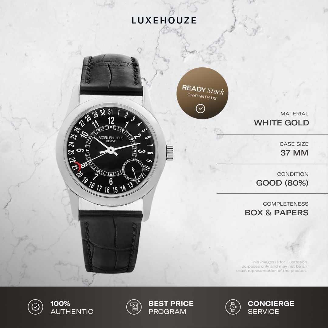 Mint 2011 Patek Philippe Calatrava 6000G-001 Black