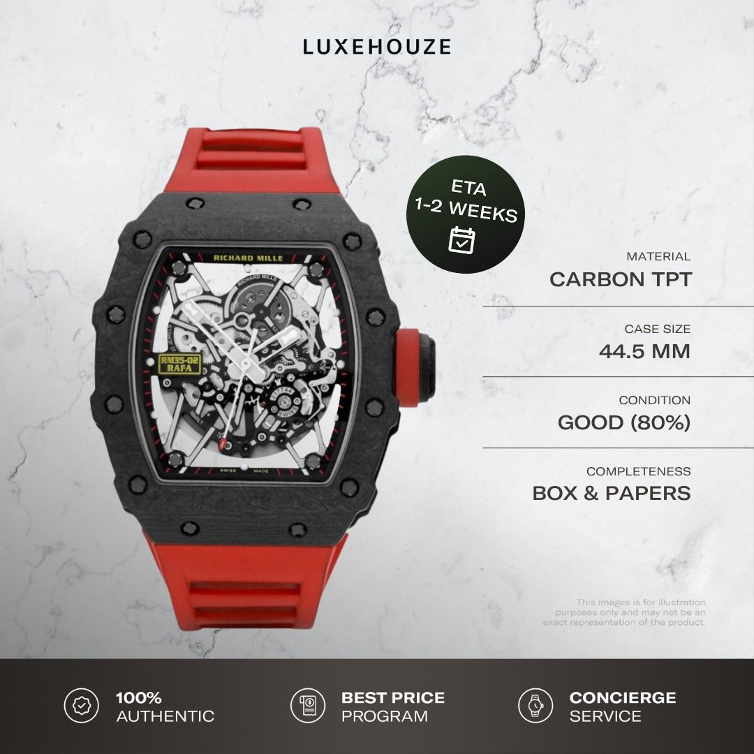 Mint 2019 Richard Mille RM35-02 Black Carbon TPT
