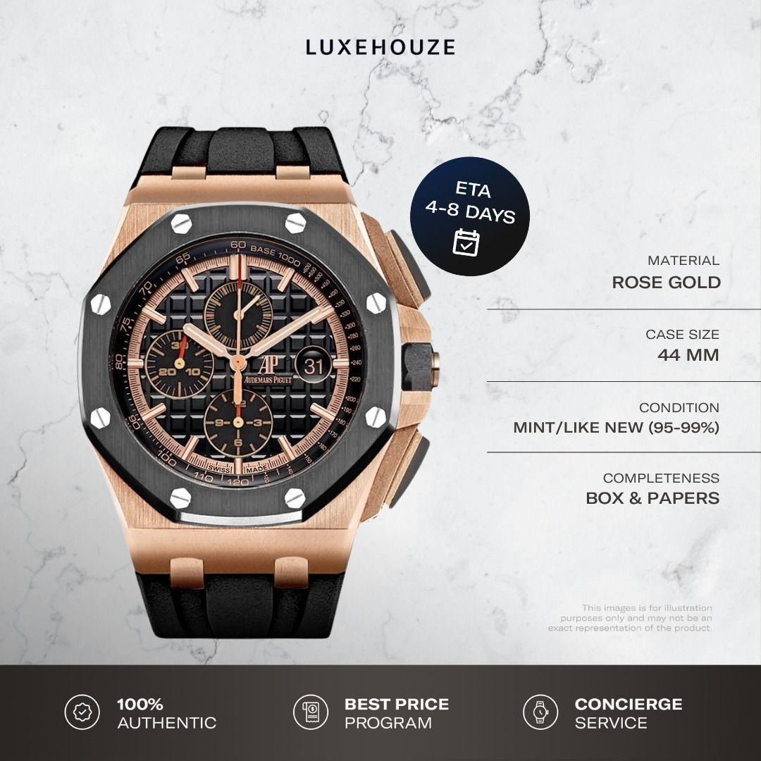 Mint 2018 Audemars Piguet Royal Oak Offshore 44 26401RO.OO.A002CA.02 26401RO Black