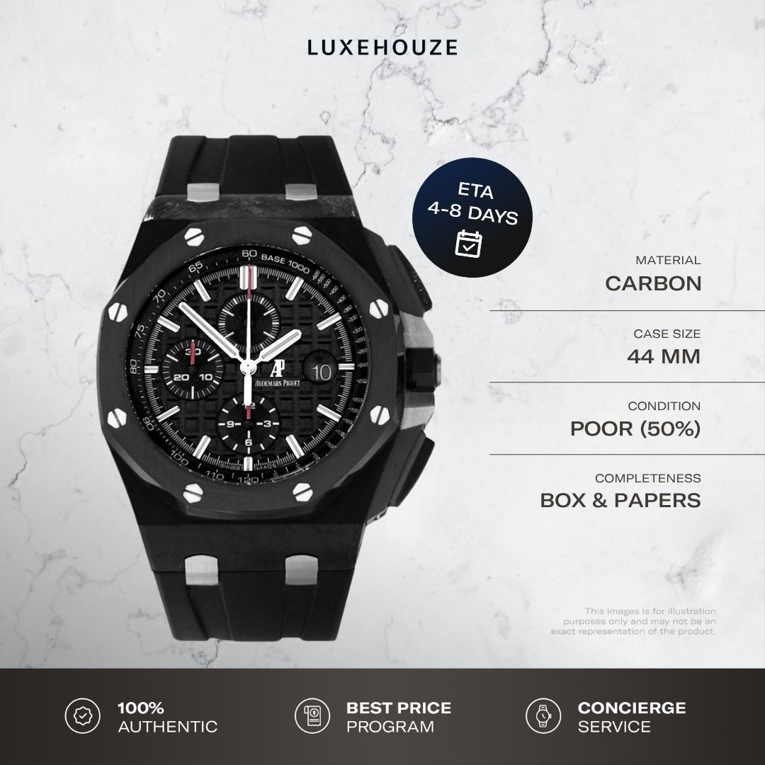 Mint Audemars Piguet Royal Oak Offshore 44 26400AU.OO.A002CA.01 26400AU Black