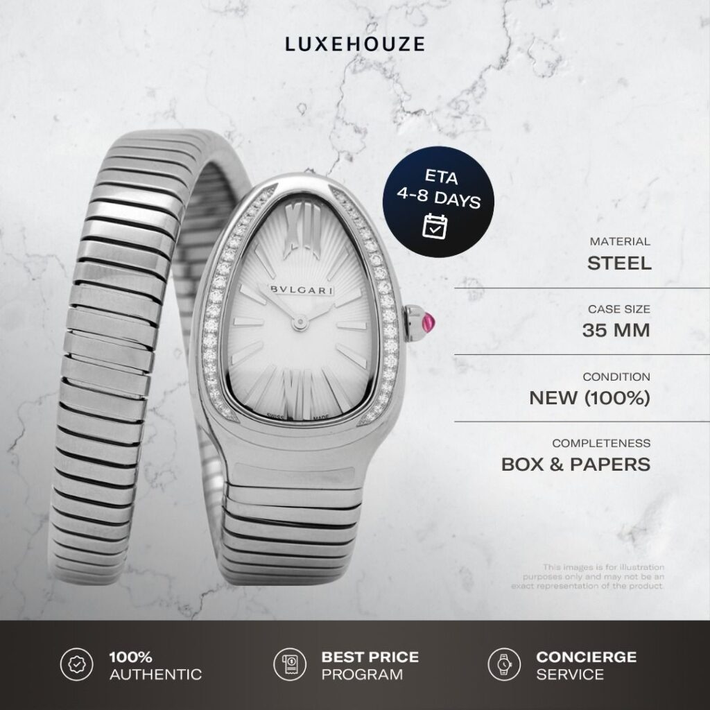 New Jul 2026 Bulgari Serpenti Tubogas Watch 101816 Silver