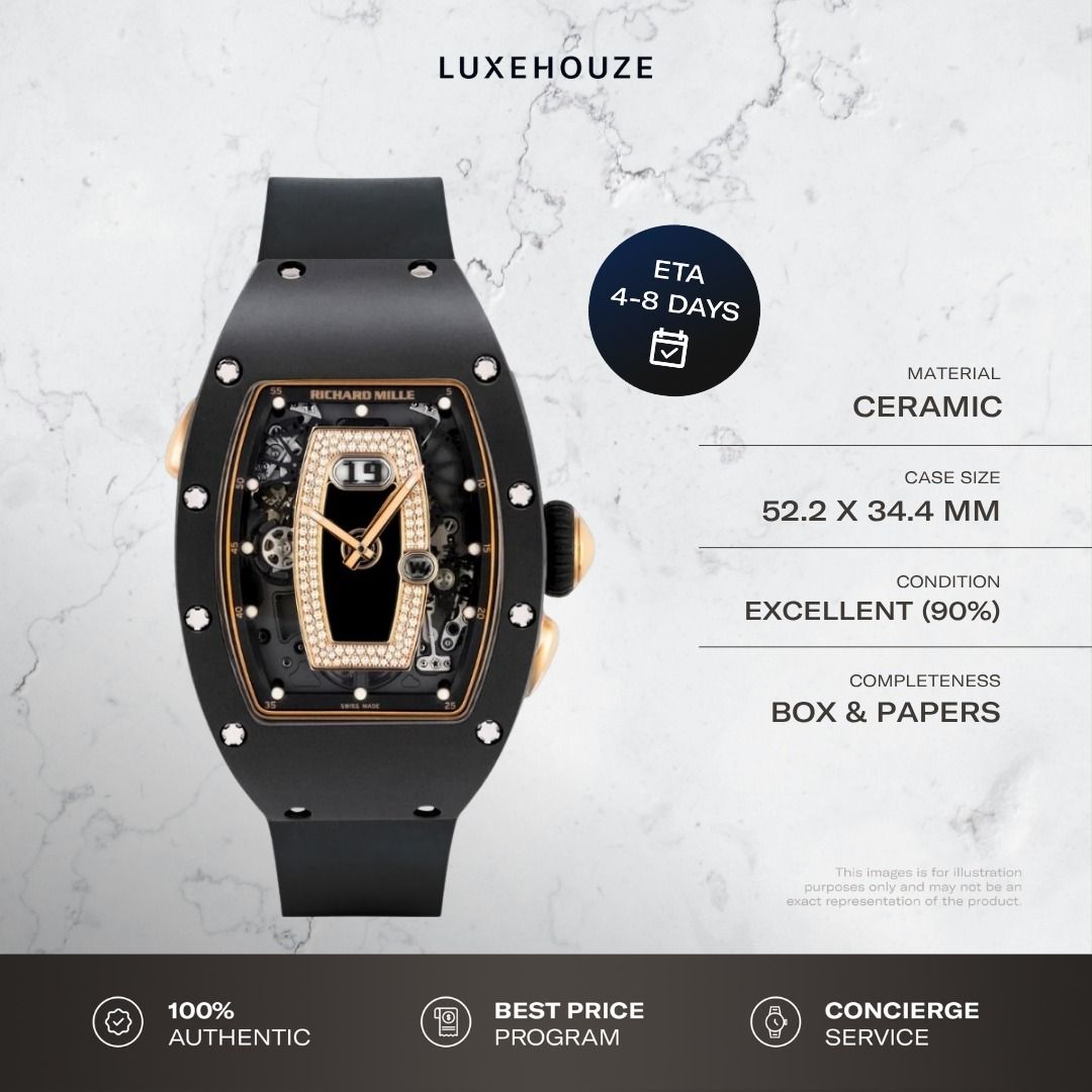 Mint 2016 Richard Mille RM037 Black Ceramic Onyx