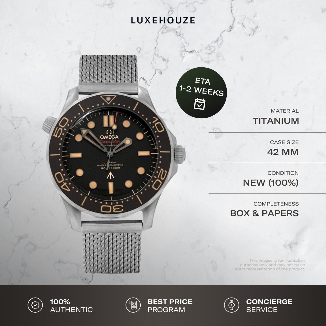 New 2026 Omega Seamaster Diver 300M 21090422001001 210.90.42.20.01.001 Brown Dial, Bracelet, James Bond Edition