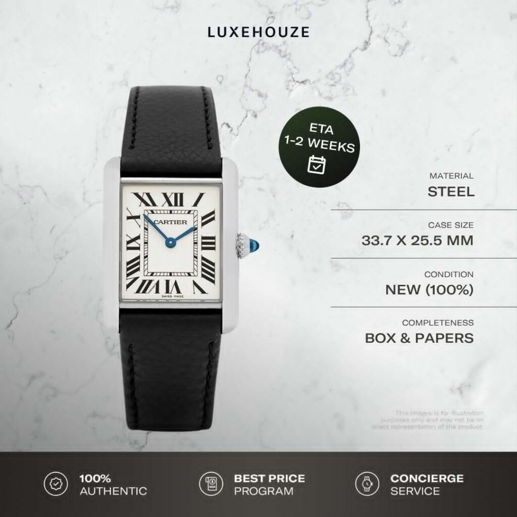 New Sep 2026 Cartier Tank Must Large WSTA0136 Silver