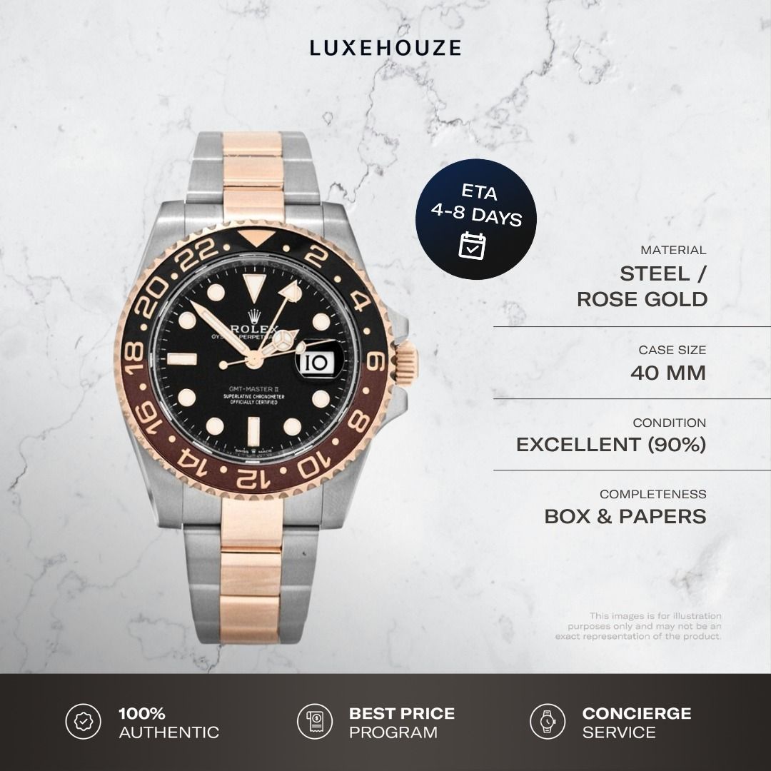 Mint Oct 2018 Rolex GMT Master II Rootbeer 126711CHNR 126711 Black Dial Oyster