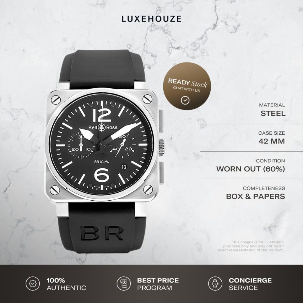 Mint Oct 2015 Bell Ross BR 03 BR0394 BL ST Black