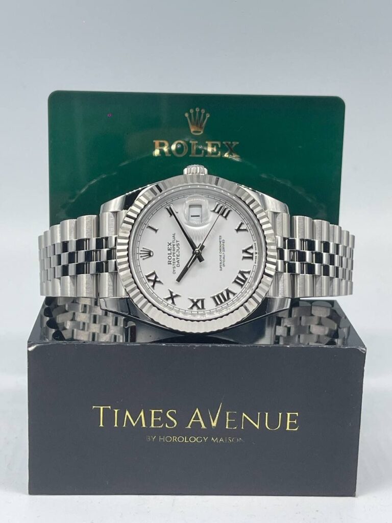 Brand New 2026 Feb Rolex Datejust 41 Stainless Steel Jubilee Fluted Bezel 126334 "White Roman"