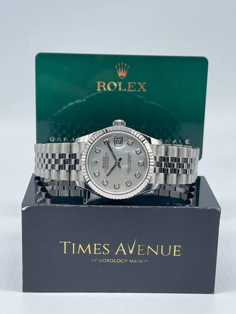 Brand New 2025 Oct Rolex Datejust 31 Stainless Steel Jubilee Fluted Bezel 278274 " MOP 10PT Diamonds"