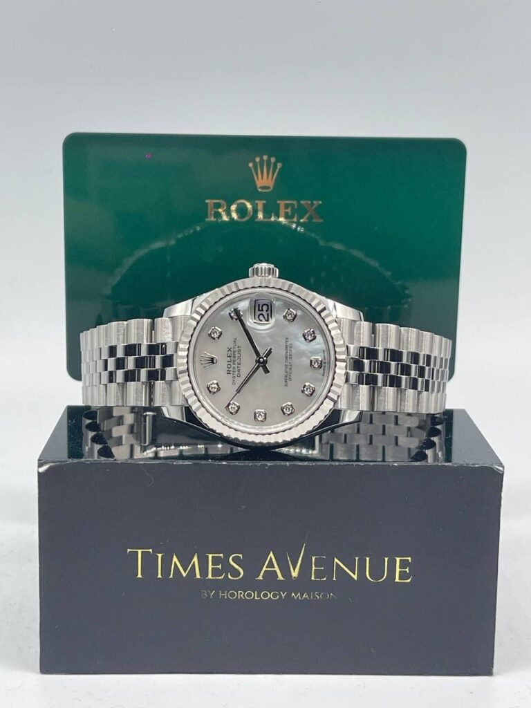Brand New 2026 Feb Rolex Datejust 31 Stainless Steel Jubilee Fluted Bezel 278274 " MOP 10PT Diamonds"