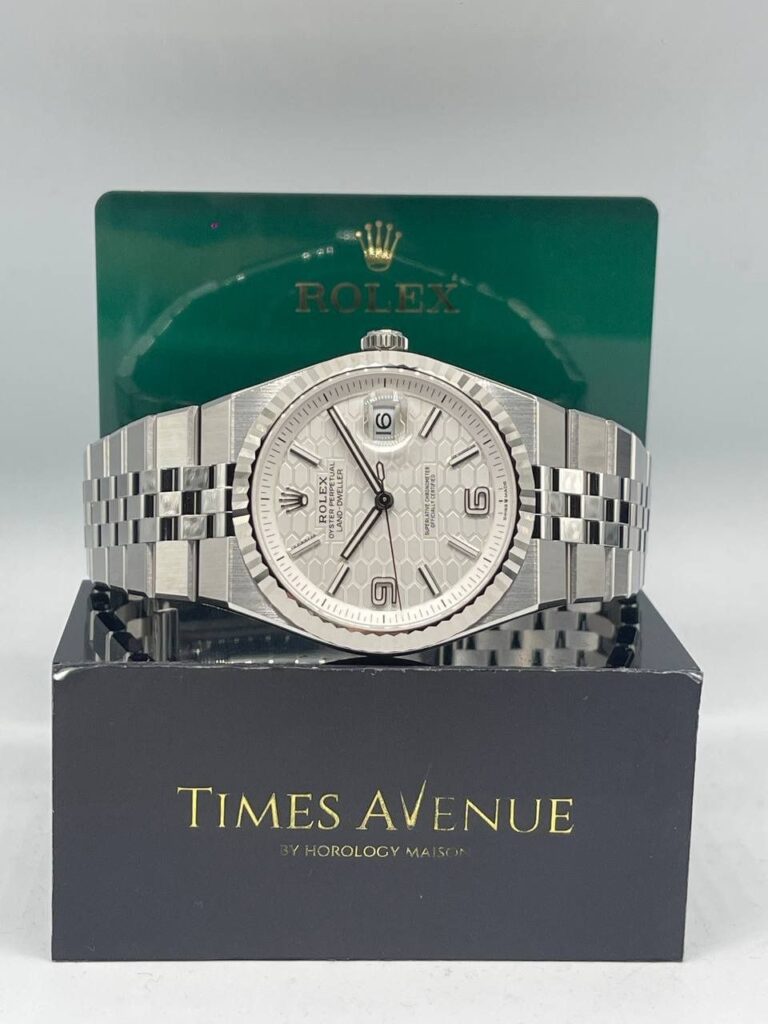 Brand New 2026 Jun Rolex Land-Dweller Stainless Steel "White Honeycomb Motif"