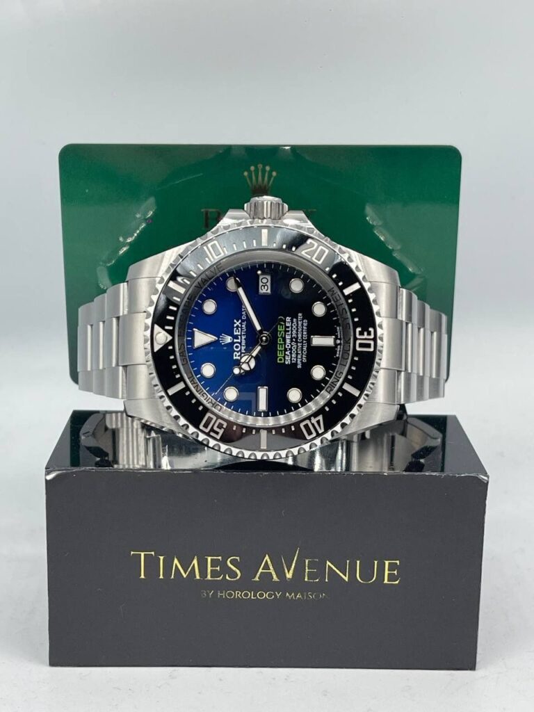 Preowned 2023 Jun Rolex Deepsea Dweller 44mm Stainless Steel 136660 MK 1 Dial “James Cameron Blue"