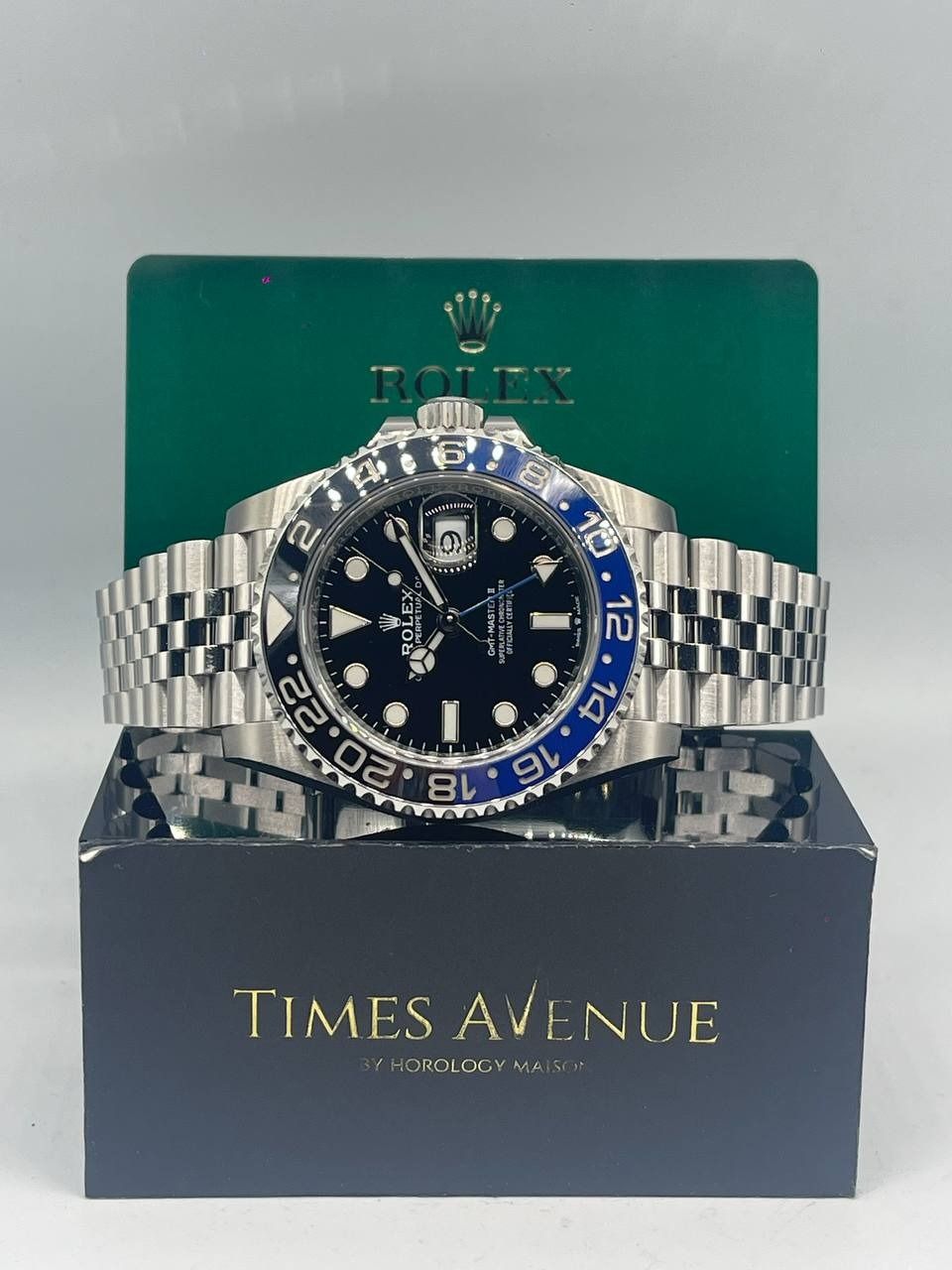Preowned 2021 Feb Rolex GMT Master 2 Stainless Steel 126710BLNR Jubilee"Batgirl"