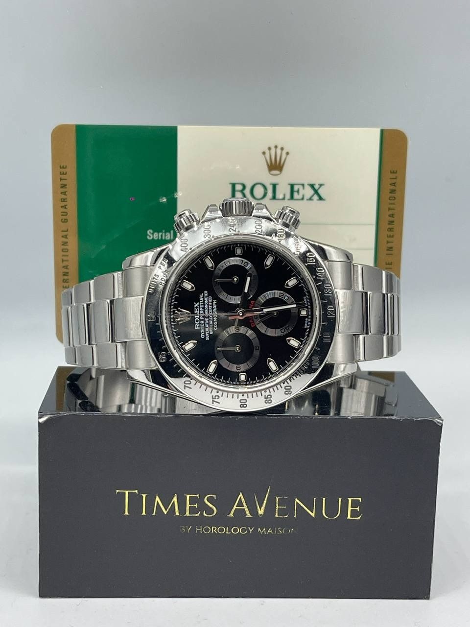 Preowned 2015 Sep Discontinued Rolex Daytona Stainless Steel Daytona 116520 "Black"