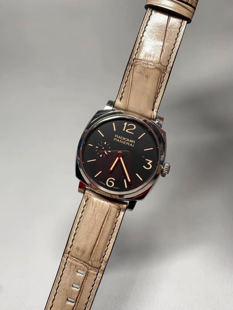 Customised premium leather strap for Cartier
