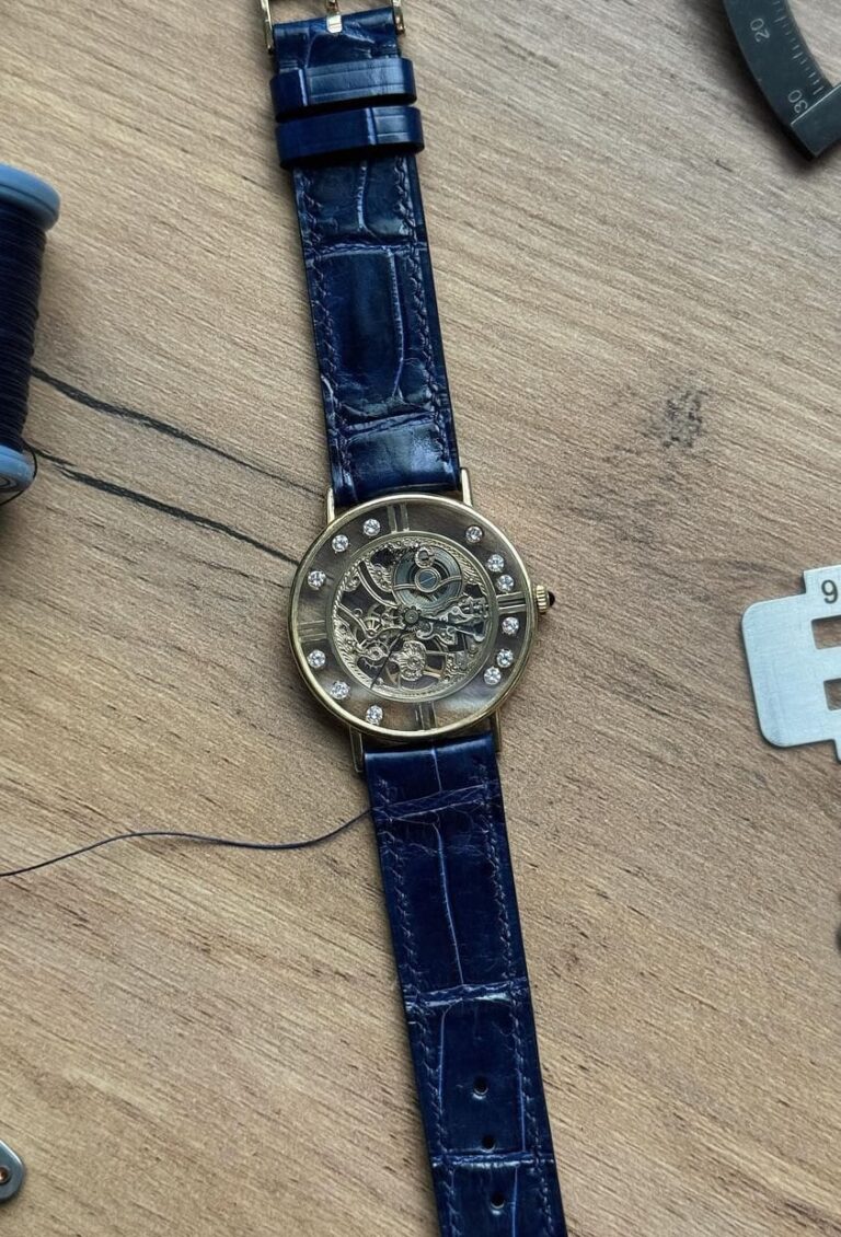 Customised premium leather strap for Chopard