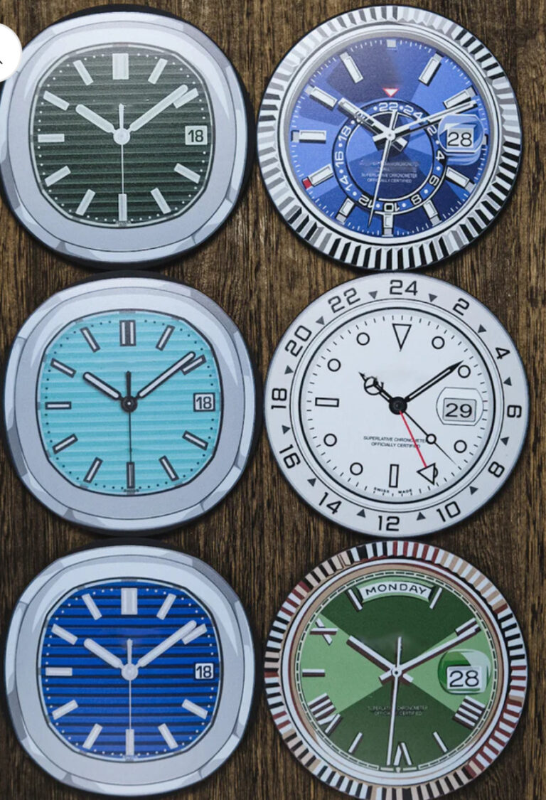 Watch design Coasters (Minimum any 2)