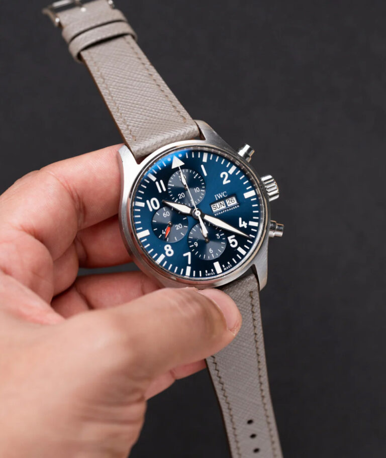 ETOUPE SAFFIANO STRAP on IWC