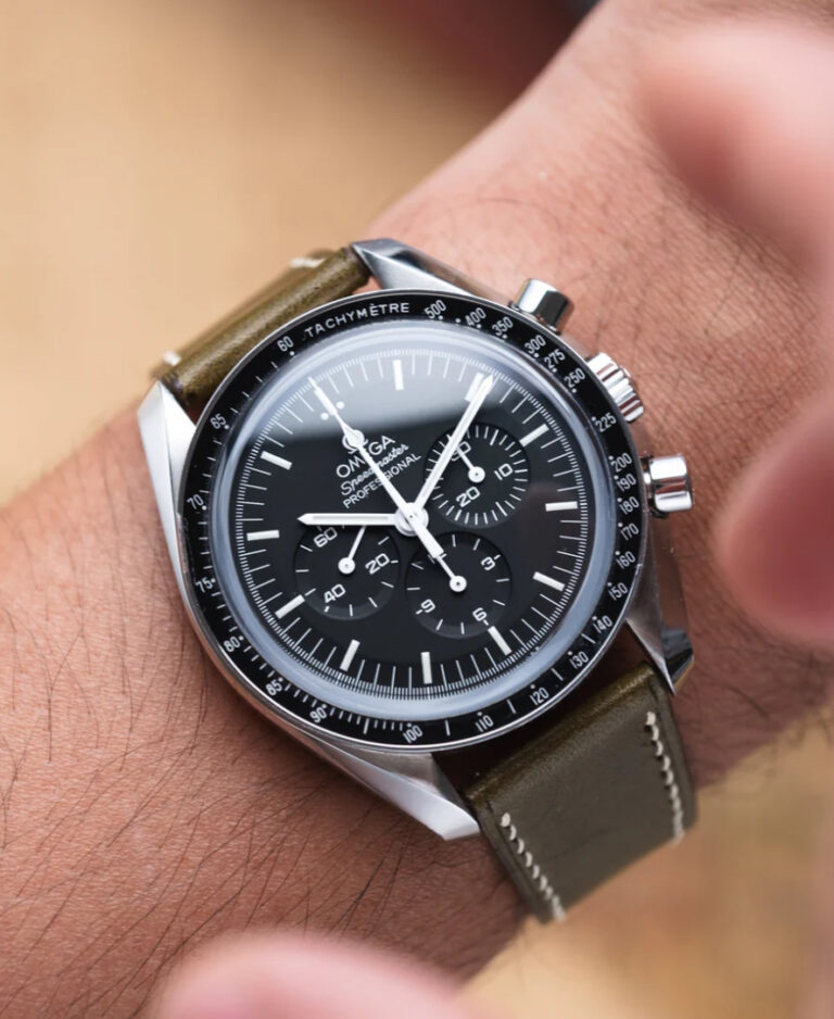 OLIVE BUTTERO STRAP on Omega