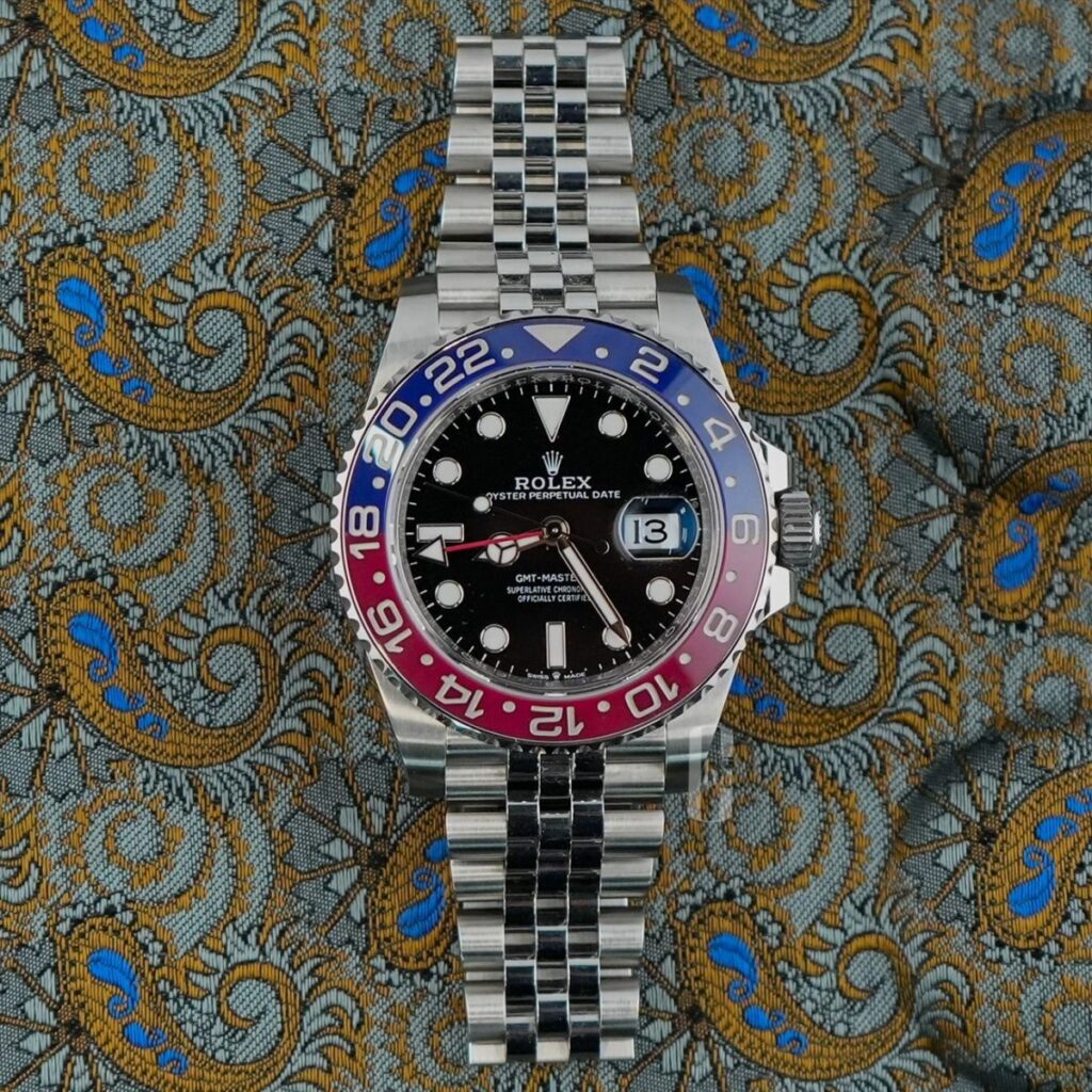 Used 2023 Rolex GMT-Master II 'Pepsi', Jubilee Bracelet 126710BLRO 126710