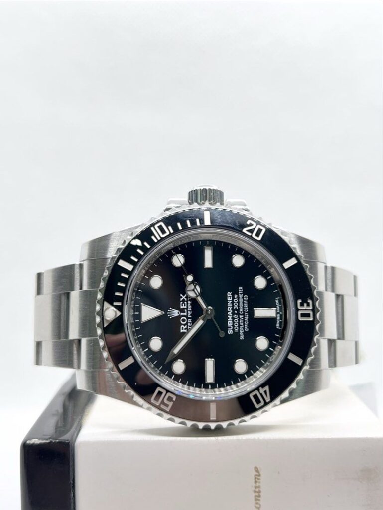 Pre Owned Rolex Oyster Submariner 114060 Black Dial Automatic Steel Casing Bracelet ( Sept 18 )