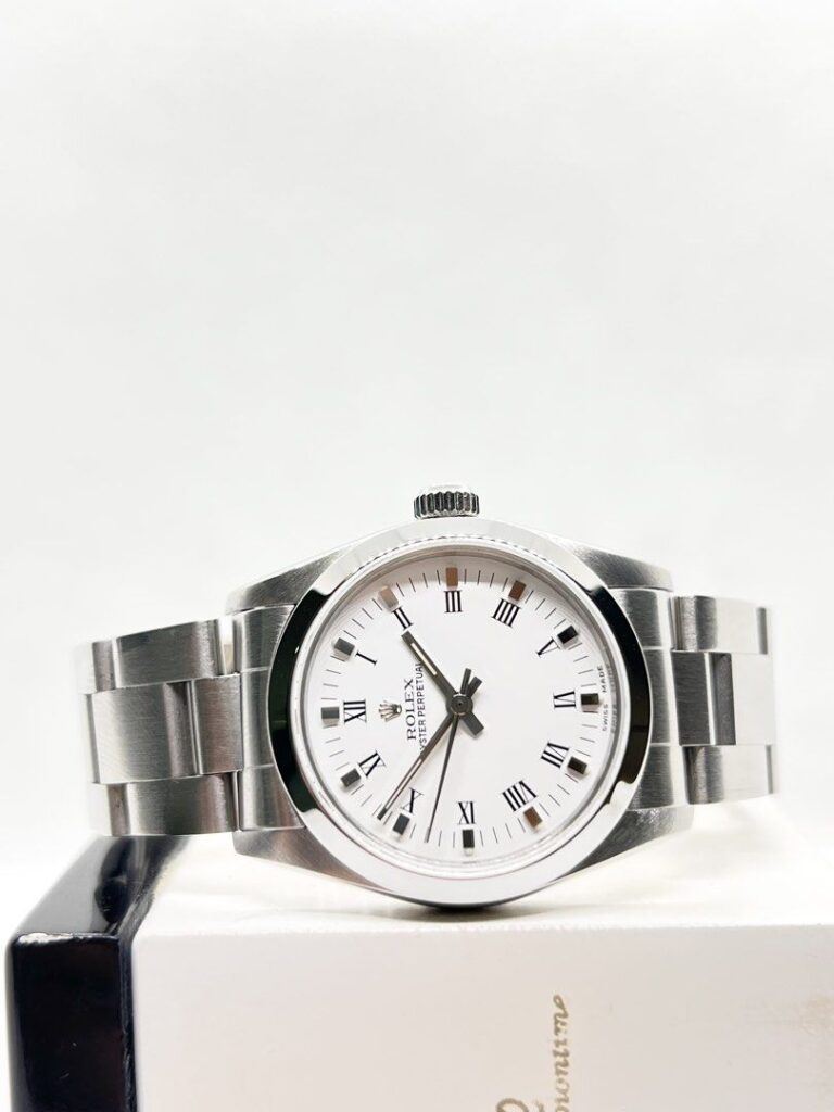 Pre Owned Rolex Oyster Perpetual 31 67480 White Dial Automatic Steel Casing Bracelet ( Watch Alone )