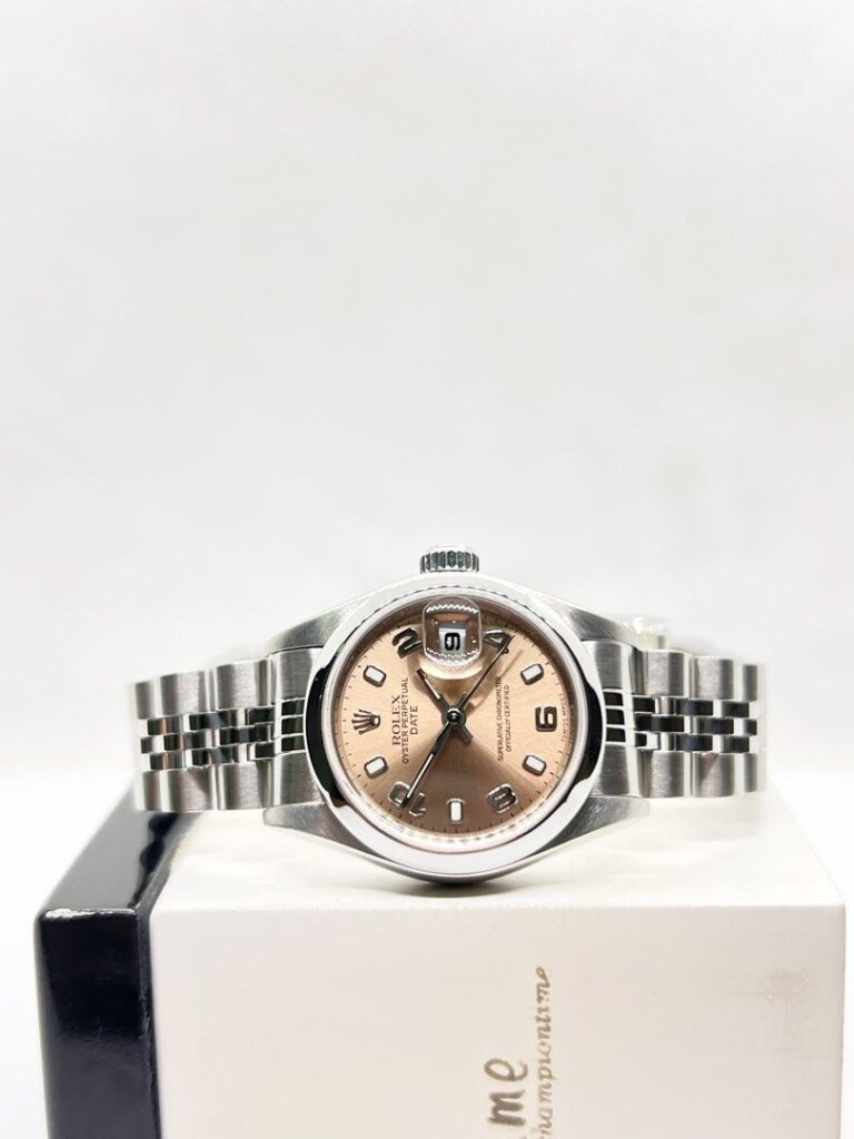 Pre Owned Rolex Oyster Datejust 26 79160 Salmon Dial Automatic Steel Casing Bracelet ( Watch Alone )