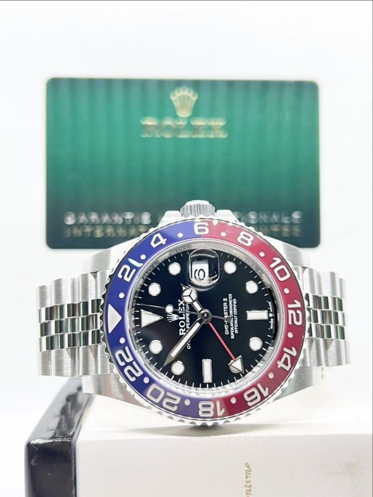 Pre Owned Rolex Oyster Gmt Master II 126710BLRO “Pepsi” Black Dial Automatic Steel Casing Bracelet ( Dec 22 )