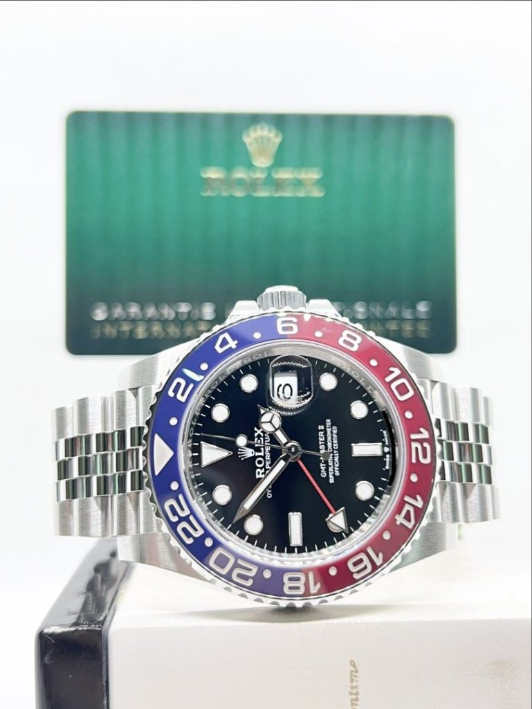 Pre Owned Rolex Oyster Gmt Master II 126710BLRO “Pepsi” Black Dial Automatic Steel Casing Bracelet ( Dec 22 )