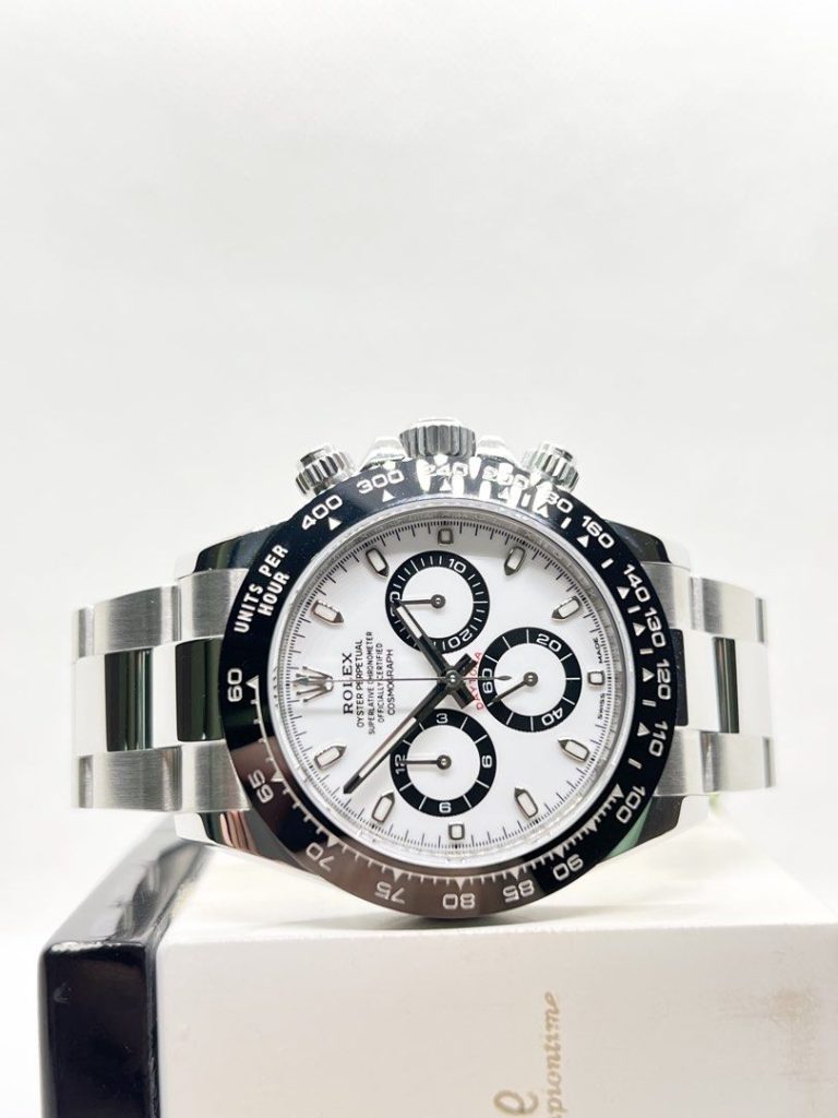 Pre Owned Rolex Oyster Daytona 116500LN "Panda" White Dial Automatic Steel Casing Bracelet ( Mar 20 )