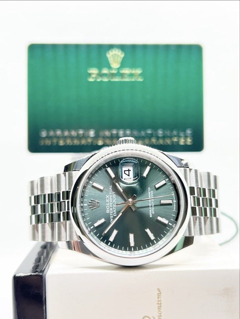 Brand New Rolex Oyster Datejust 36 126200 Mint Green Dial Automatic Steel Casing Bracelet ( May 26 )