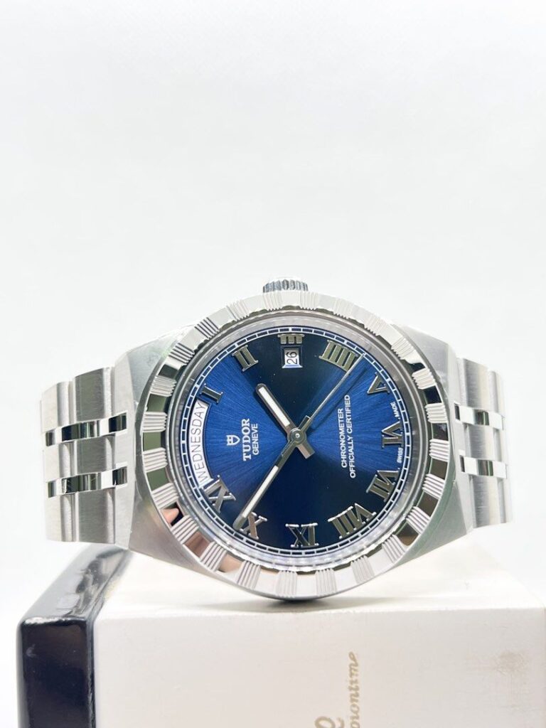 Brand New Tudor Royal Day-Date 40 2840D1A0 Blue Dial Automatic Steel Casing Bracelet ( July 26 )