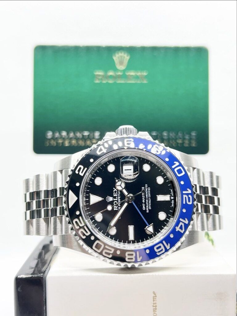 Pre Owned Rolex Oyster Gmt Master II 126710BLNR “Batgirl” Black Dial Automatic Steel Casing Bracelet ( Dec 22 )