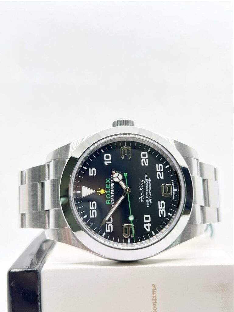 Pre Owned Rolex Oyster Air-King 40 116900 Black Dial Automatic Steel Casing Bracelet ( Feb 19 )