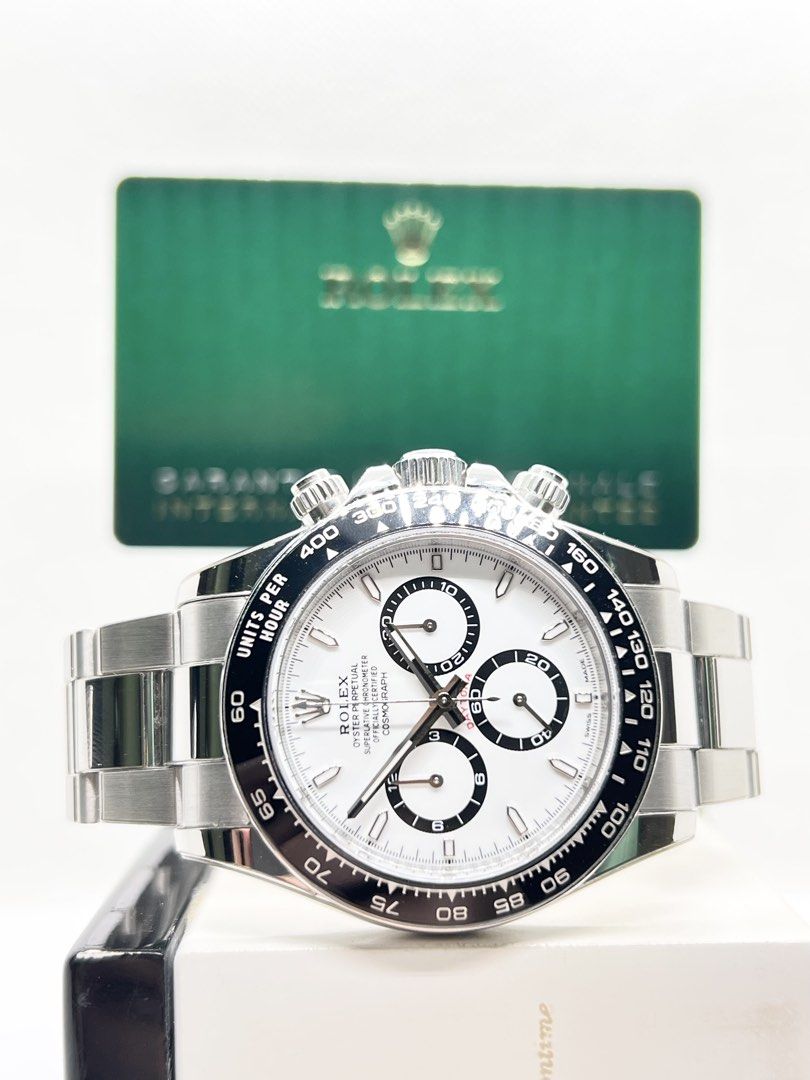 Pre Owned Rolex Oyster Daytona 126500LN “Panda” White Dial Automatic Steel Casing Bracelet ( Apr 24 )