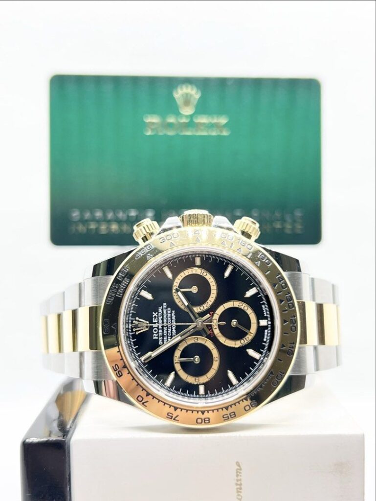 Pre Owned Rolex Oyster Daytona 126503 Black Dial Automatic Steel Casing Bracelet ( Aug 24 )