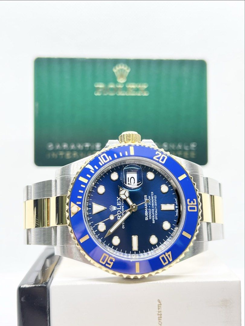 Pre Owned Rolex Oyster Submariner 126613LB Royal Blue Dial Automatic Steel Casing Bracelet ( Oct 21 )