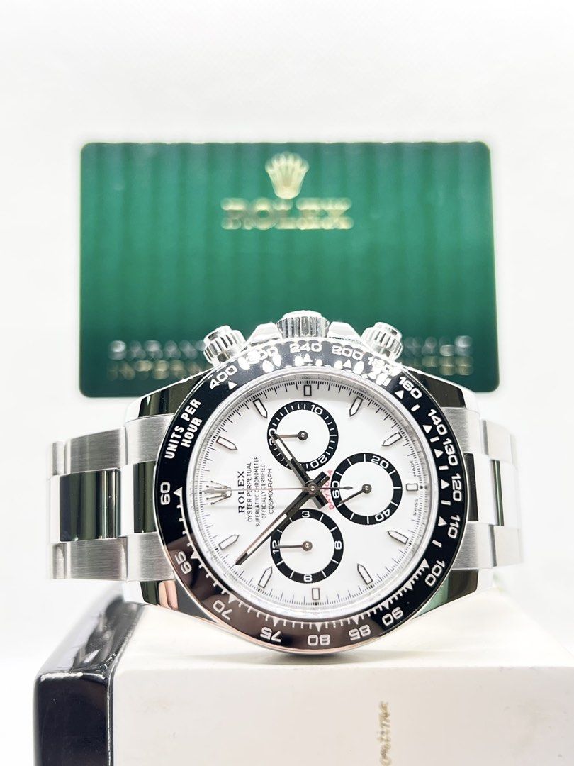 Pre Owned Rolex Oyster Daytona 126500LN “Panda” White Dial Automatic Steel Casing Bracelet ( Nov 24 )