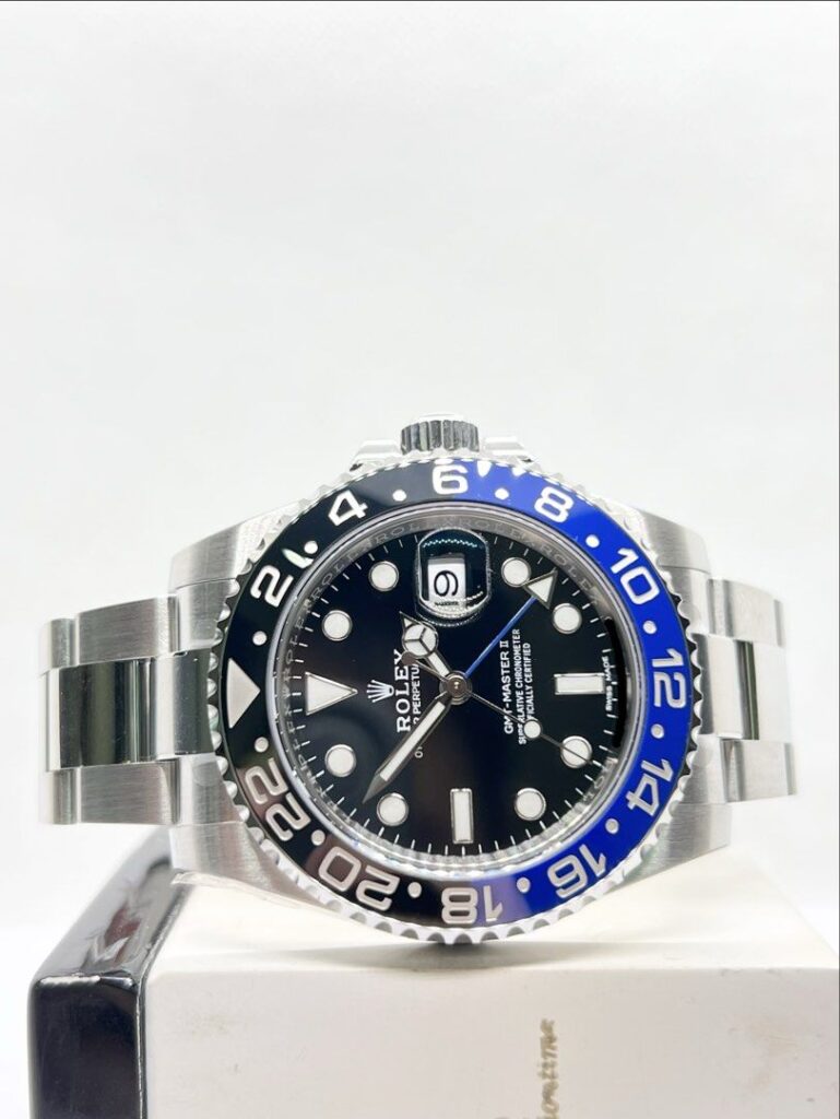 Brand New Rolex Oyster Gmt Master II 116710BLNR “Batman” Black Dial Automatic Steel Casing Bracelet ( NOS, FS, Sept 18 )
